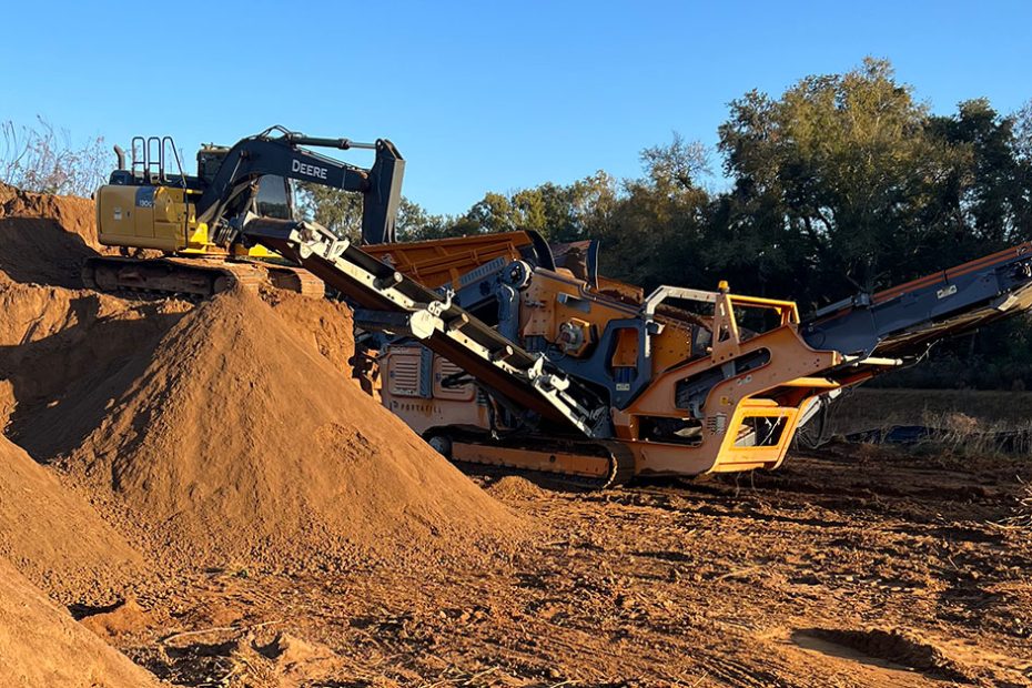Screened topsoil